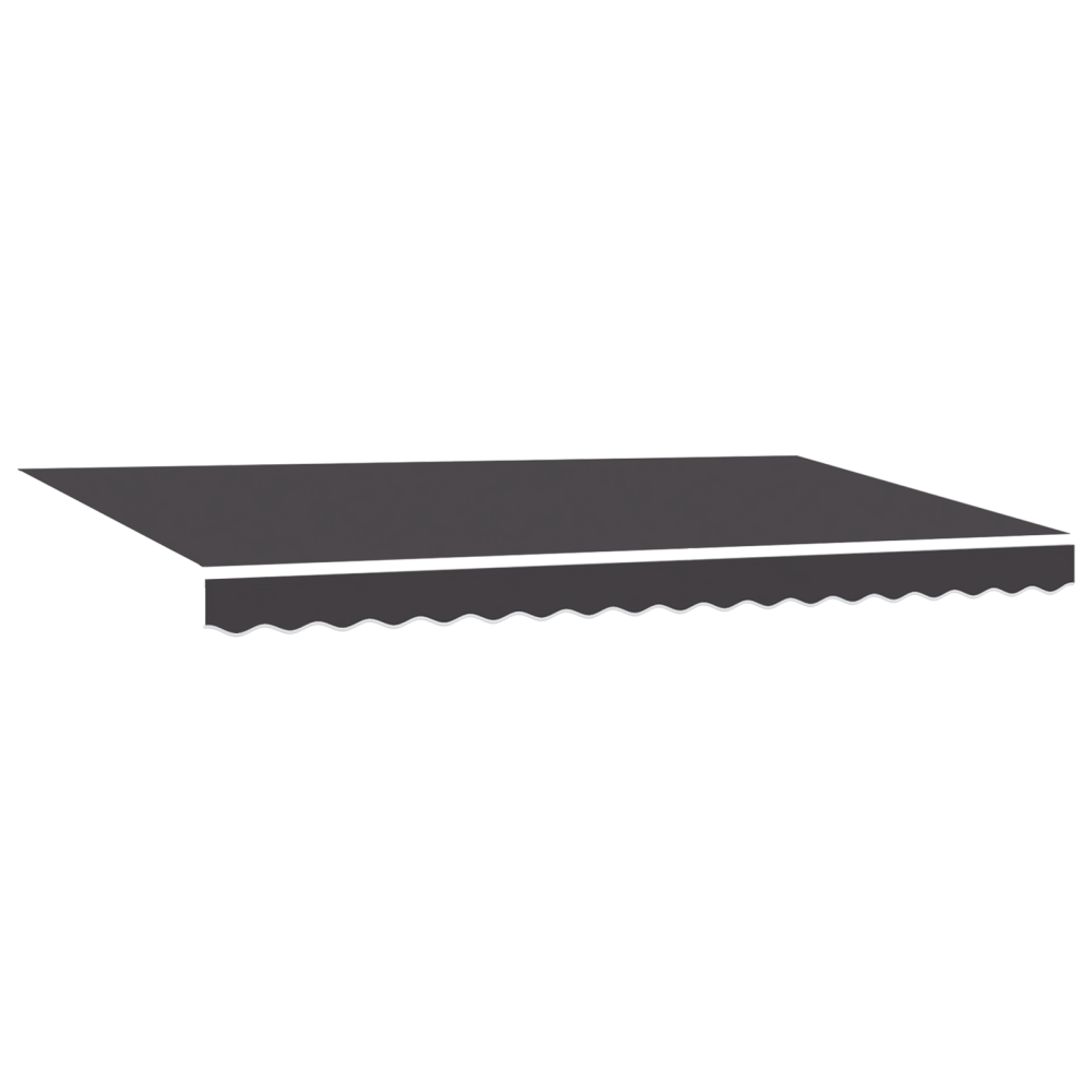 Produktbild för Utfällbar markis Antracit 350 x 200 cm Polyester och aluminium