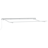 Produktbild för Utfällbar markis Antracit 350 x 200 cm Polyester och aluminium
