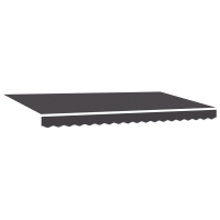 Produktbild för Utfällbar markis Antracit 350 x 200 cm Polyester och aluminium