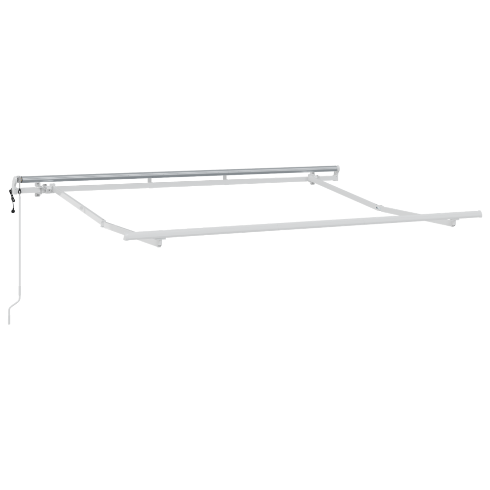 Produktbild för Utfällbar markis Brun 350 x 200 cm tyg
