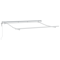 Produktbild för Utfällbar markis Brun 350 x 200 cm tyg