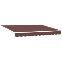 Produktbild för Utfällbar markis Brun 350 x 200 cm tyg