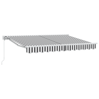 Produktbild för Markisram Antracit och vitt 350 x 200 cm