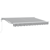 Produktbild för Markisram Antracit och vitt 350 x 200 cm