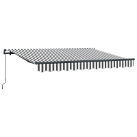 Produktbild för Utfällbar markis Antracit 350 x 200 cm tyg
