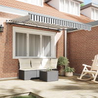 Produktbild för Utfällbar markis Antracit 350 x 200 cm tyg