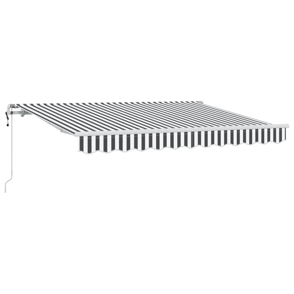 Produktbild för Utfällbar markis Antracit 350 x 200 cm tyg