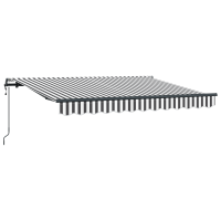 Produktbild för Utfällbar markis Antracit 350 x 200 cm tyg