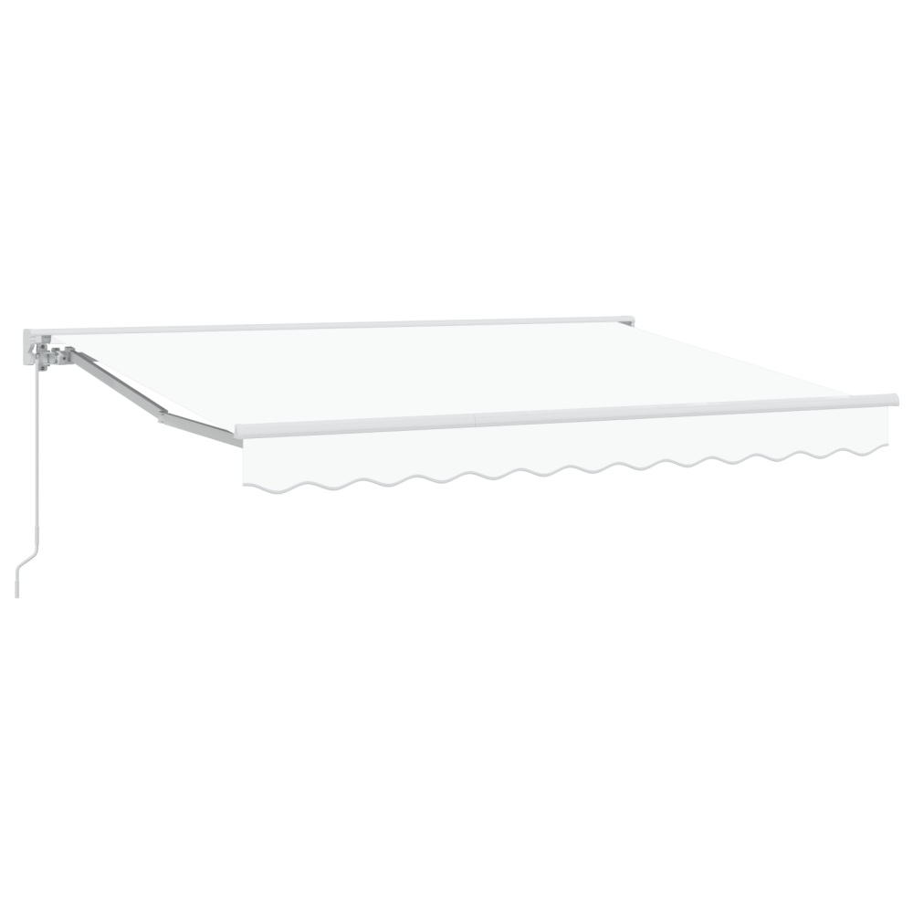 Produktbild för Markisram Vit 350 x 200 cm Polyester med PU-beläggning