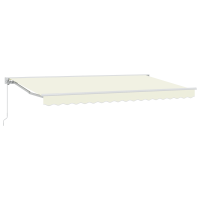 Produktbild för Markisram Kräm 400 x 200 cm Polyester med PU-beläggning