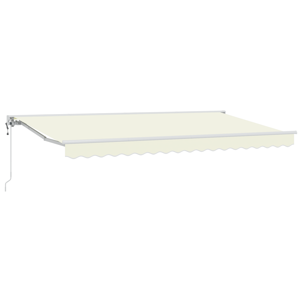 Produktbild för Markisram Kräm 400 x 200 cm Polyester med PU-beläggning