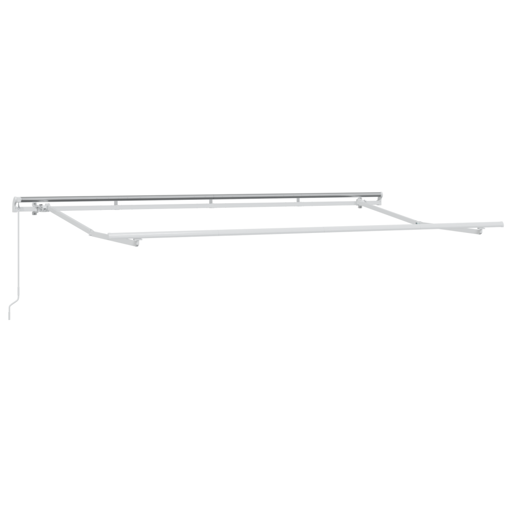 Produktbild för Utfällbar markis Kräm 400 x 200 cm tyg