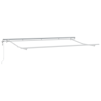 Produktbild för Utfällbar markis Kräm 400 x 200 cm tyg