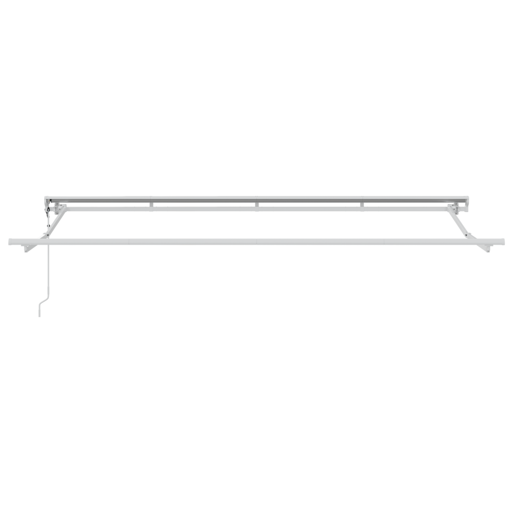 Produktbild för Utfällbar markis Kräm 400 x 200 cm Polyester och aluminium