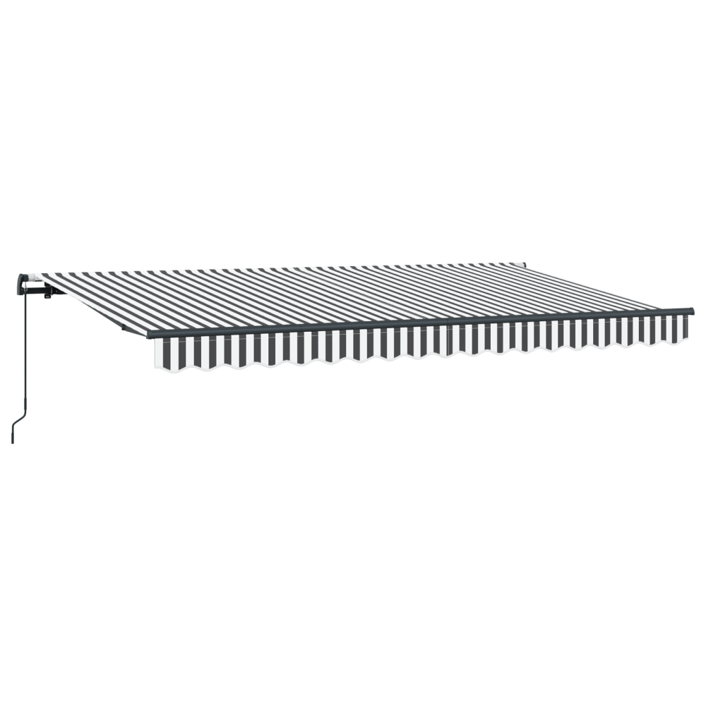 Produktbild för Utfällbar markis Antracit 400 x 200 cm tyg