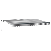 Produktbild för Utfällbar markis Antracit 400 x 200 cm tyg