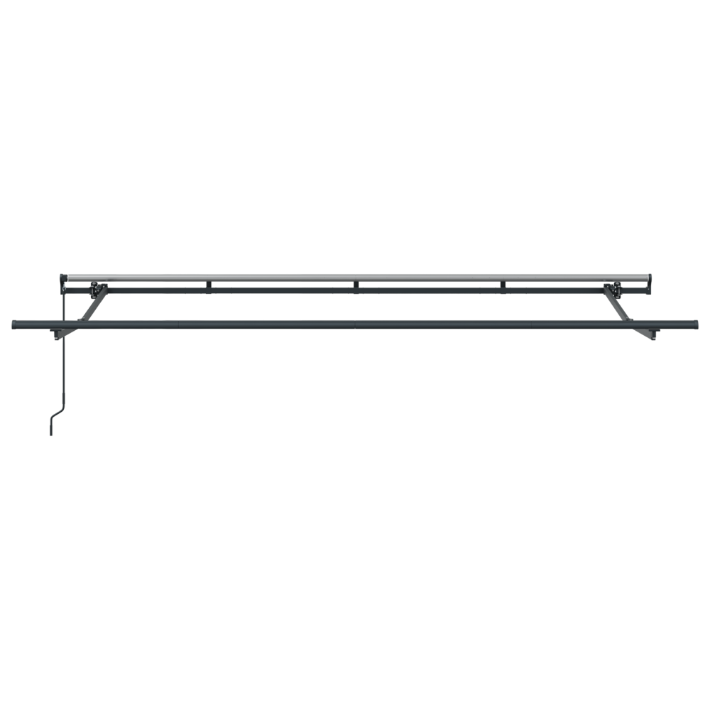Produktbild för Utfällbar markis Antracit 400 x 200 cm tyg