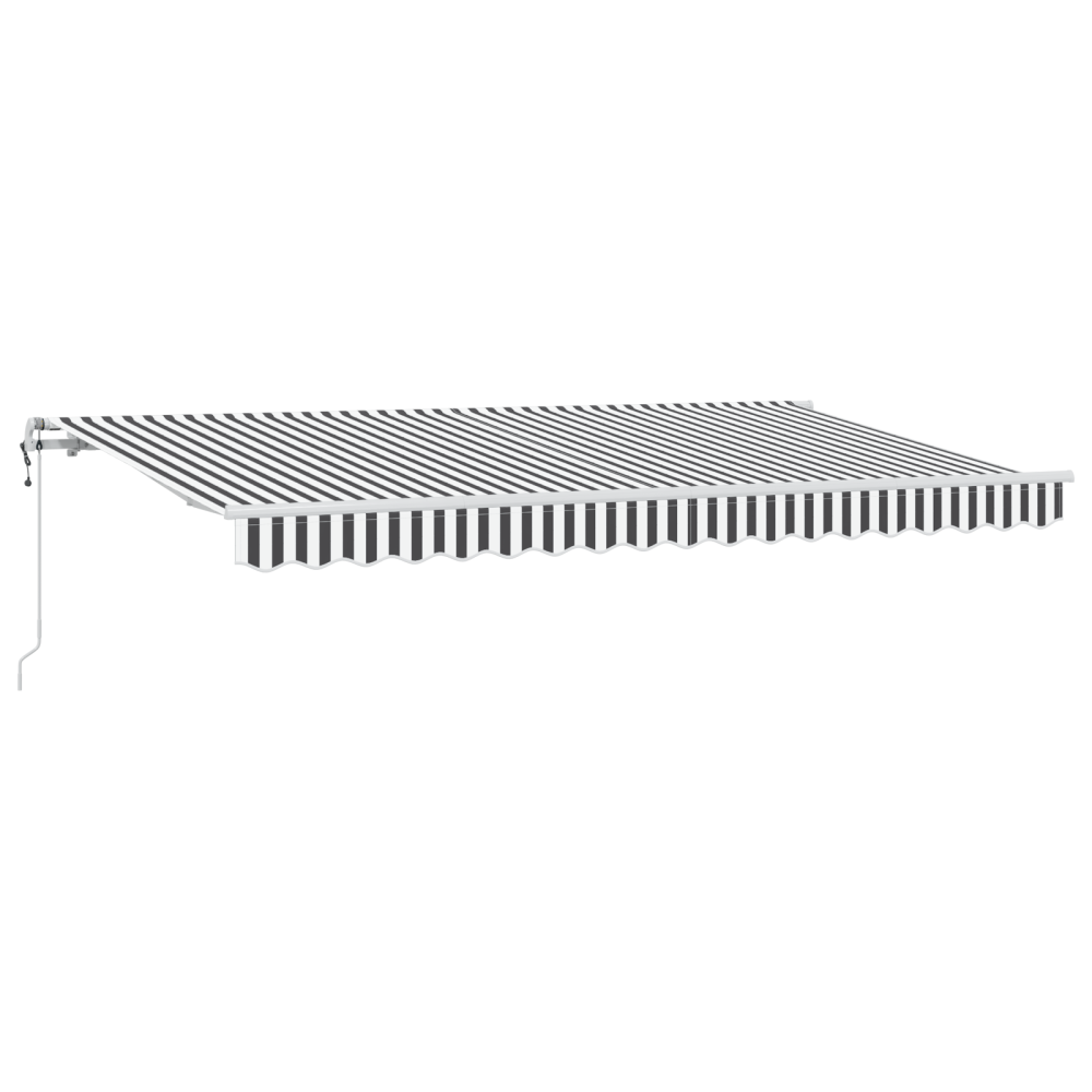 Produktbild för Utfällbar markis Antracit 400 x 200 cm tyg