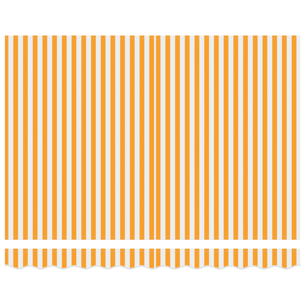 Produktbild för Markisram Gul och Vit 300 x 250 cm Polyester med PU-beläggning