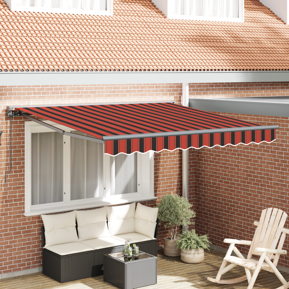 Produktbild för Markisram Orange och Svart 300 x 250 cm