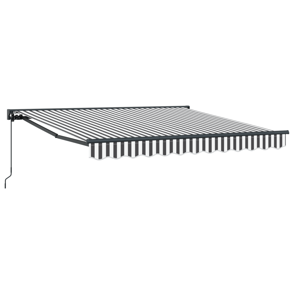 Produktbild för Markisram Antracit och vitt 300 x 250 cm