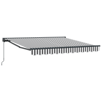 Produktbild för Markisram Antracit och vitt 300 x 250 cm