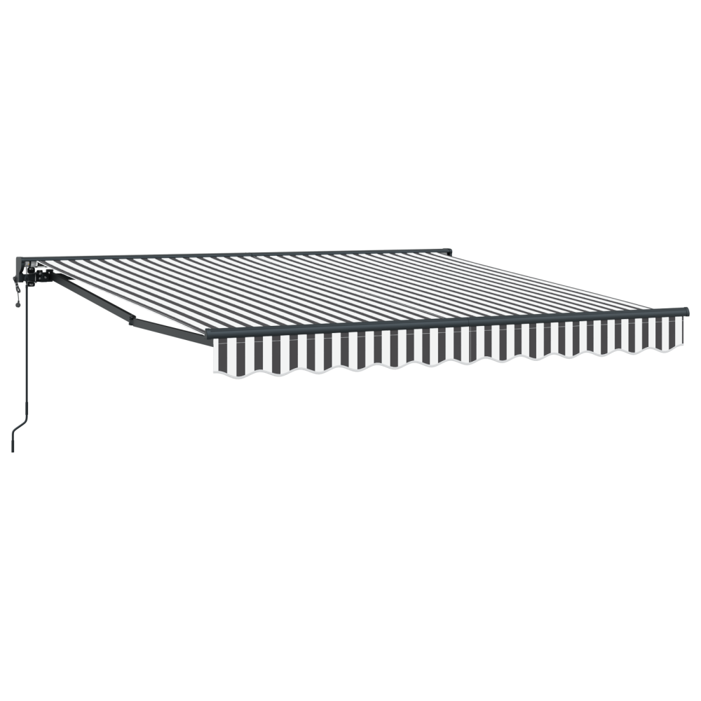 Produktbild för Markisram Antracit och vitt 300 x 250 cm