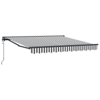 Produktbild för Markisram Antracit och vitt 300 x 250 cm