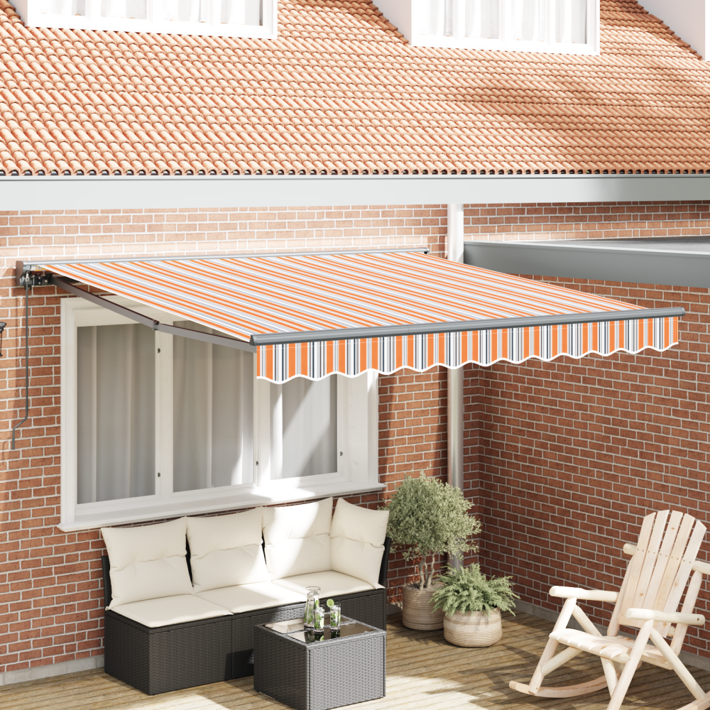 Produktbild för Markisram Blå och Orange 300 x 250 cm