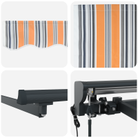 Produktbild för Markisram Blå och Orange 300 x 250 cm