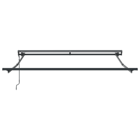 Produktbild för Markisram Gul och Grå 300 x 250 cm Polyester med PU-beläggning