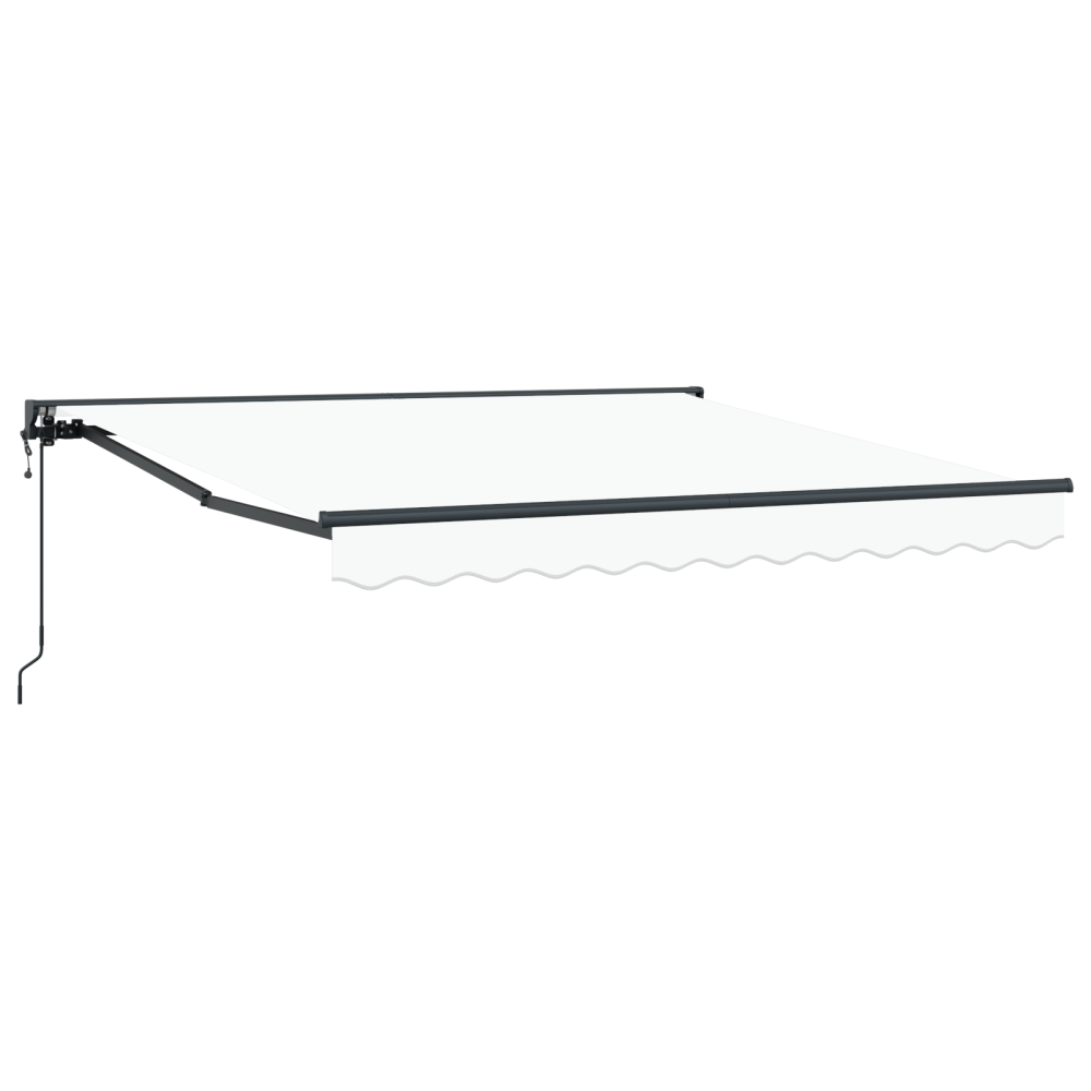 Produktbild för Markisram Vit 300 x 250 cm Polyester med PU-beläggning