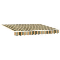 Produktbild för Markisram Grön och Gul 300 x 250 cm Polyester med PU-beläggning