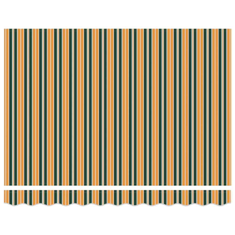 Produktbild för Markisram Grön och Gul 300 x 250 cm Polyester med PU-beläggning