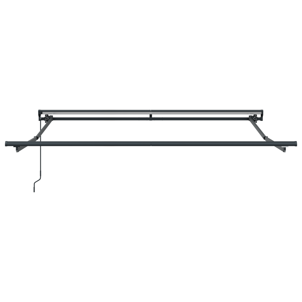 Produktbild för Markisram Gul och Grå 350 x 250 cm Polyester med PU-beläggning