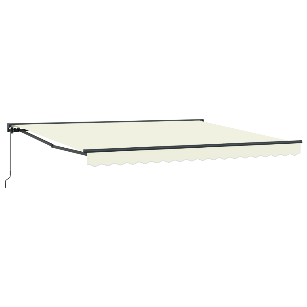 Produktbild för Markisram Kräm 400 × 300 cm Polyester med PU-beläggning