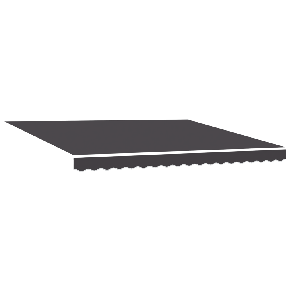 Produktbild för Markisram Antracit 400 × 300 cm Polyester med PU-beläggning