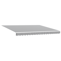 Produktbild för Markisram Antracit och vitt 400 × 300 cm