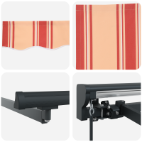 Produktbild för Markisram Flerfärgsdesign 400 × 300 cm