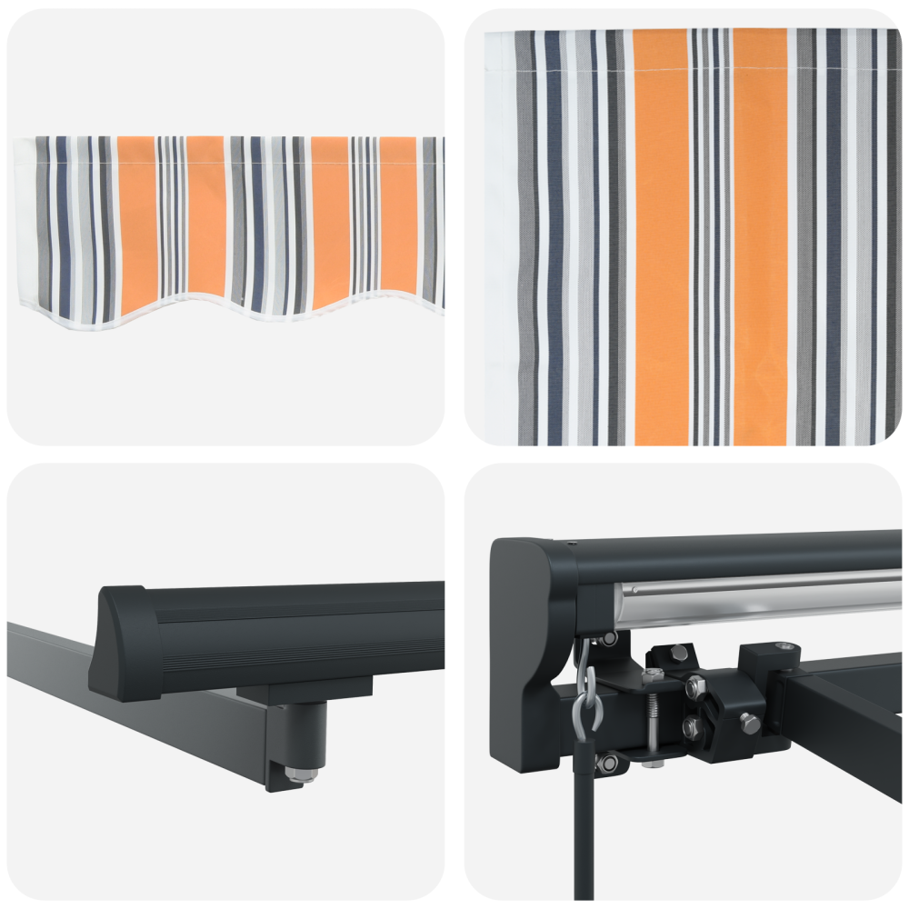 Produktbild för Markisram Blå och Orange 400 × 300 cm