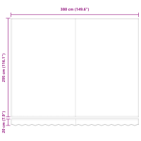 Produktbild för Markisram Blå och Orange 400 × 300 cm