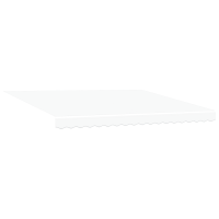Produktbild för Markisram Vit 400 × 300 cm Polyester med PU-beläggning