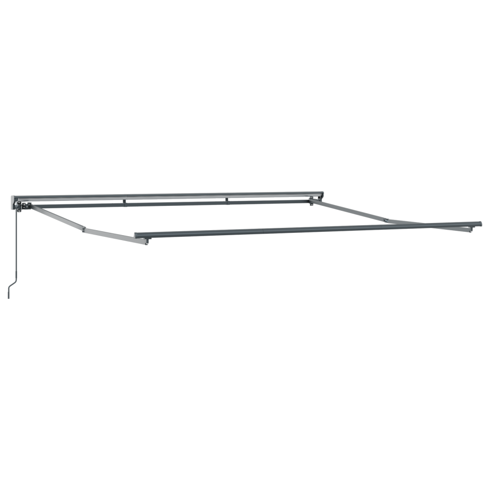 Produktbild för Markisram Vit 400 × 300 cm Polyester med PU-beläggning