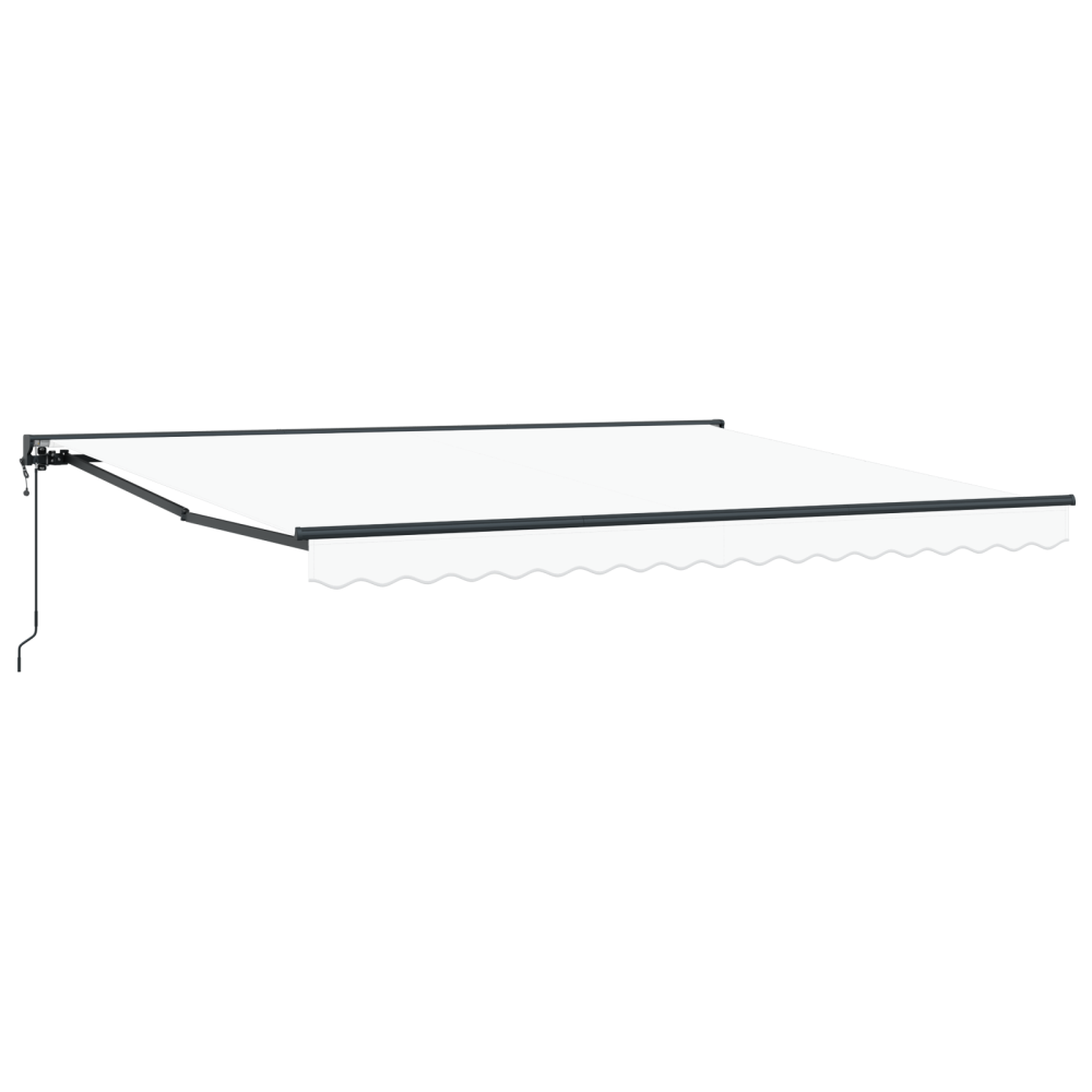 Produktbild för Markisram Vit 400 × 300 cm Polyester med PU-beläggning