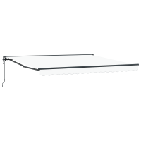 Produktbild för Markisram Vit 400 × 300 cm Polyester med PU-beläggning