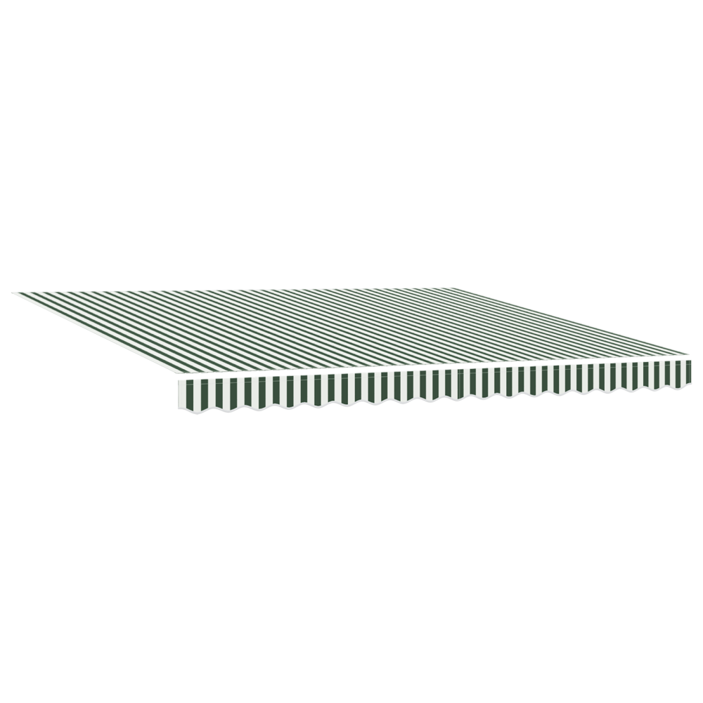 Produktbild för Markisram Grön och Vit 400 × 300 cm Polyester med PU-beläggning