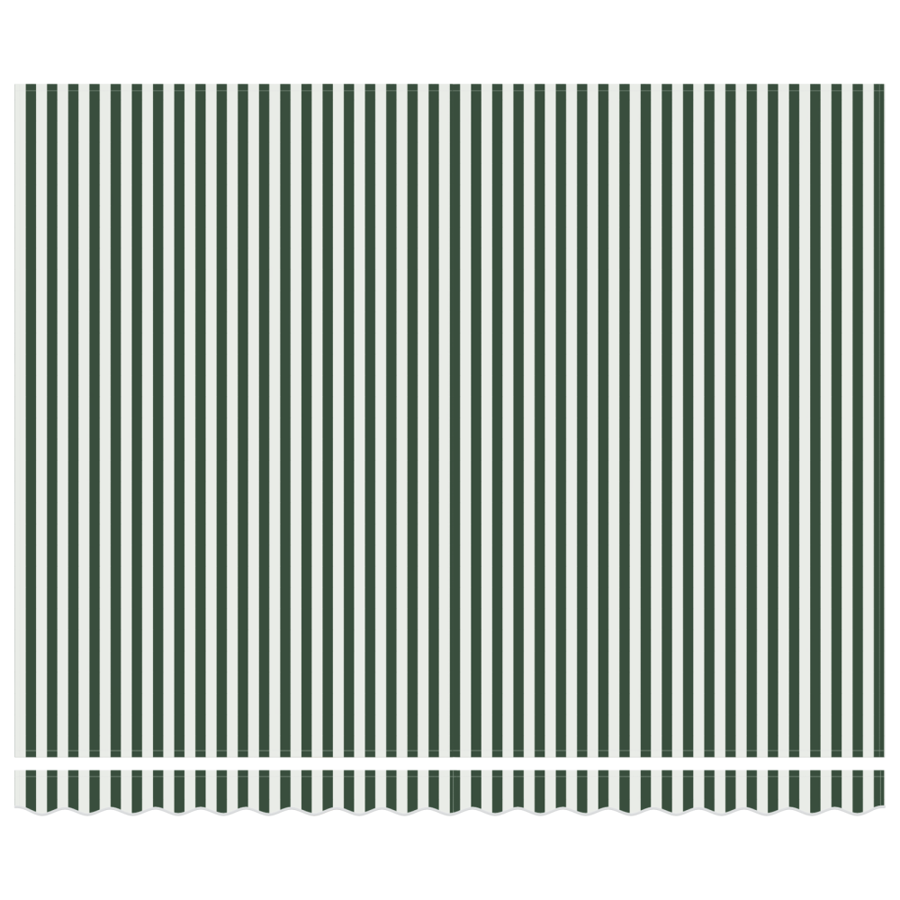 Produktbild för Markisram Grön och Vit 400 × 300 cm Polyester med PU-beläggning