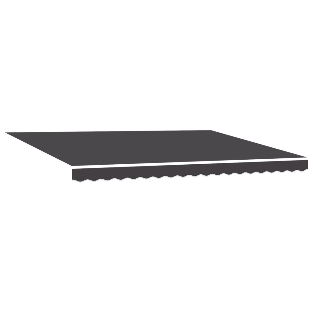 Produktbild för Markisram Antracit 450 × 300 cm Polyester med PU-beläggning