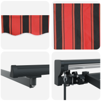 Produktbild för Markisram Orange och Svart 450 × 300 cm