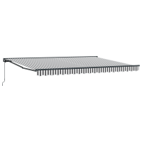 Produktbild för Markisram Antracit och vitt 450 × 300 cm